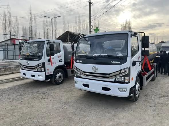 Араван районунун Керме-Тоо айыл өкмөтүнө жаңы суу ташуучу эки техника тапшырылды