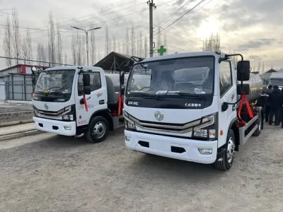 Араван районунун Керме-Тоо айыл өкмөтүнө жаңы суу ташуучу эки техника тапшырылды