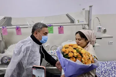 Ошто төрт эм төрөгөн эне ымыркайлары менен үйүнө чыгарылды