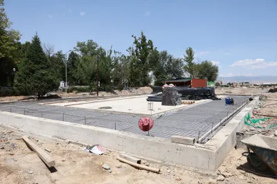 Өзгөн шаарындагы борбордук стадиондун курулушу аяктап калды