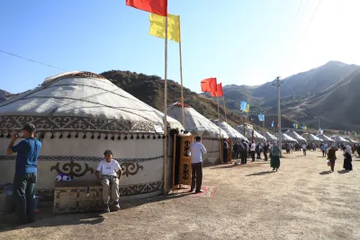 Алай районунун Калама жайлоосунда этно-шаарча түптөлдү